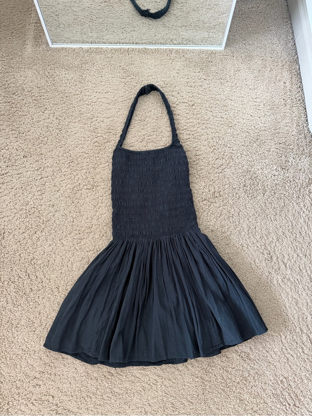 Abercrombie & Fitch Black Halter Smocked Skater Dress for Kids